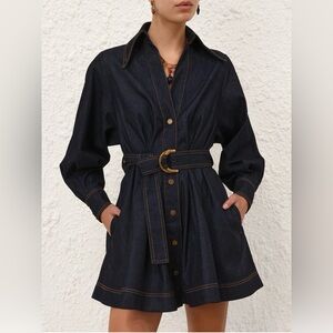 Zimmermann DENIM MINI SHIRT DRESS